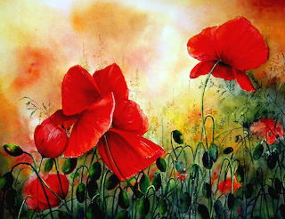 Marie Clair Houmeau - Red Poppies