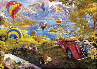 Hot air ballon valley