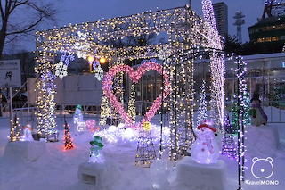 Sapporo winter fest lightings