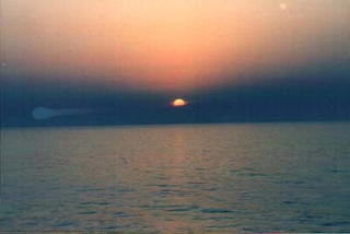 mediterranean sea sunset
