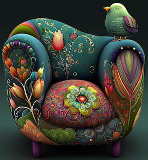 bird on chair