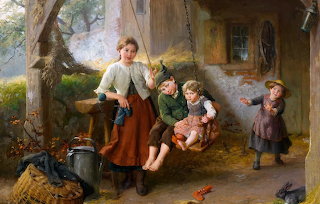 Felix Schlesinger- Children on a swing