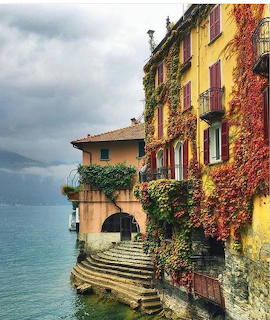 Colorful waterside