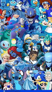 blue cartoons