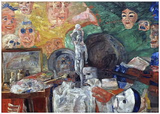 James Ensor (Belgian, 1860-1949), 'Still Life in Studio', 1889