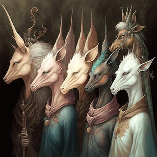 Lined creatures