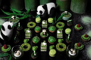 Matcha sweets (panda, panna cotta, mont blanc, petit choux,etc.)