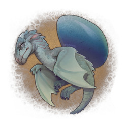 Soarscale dragonet and egg by spookapi devjclp-250t