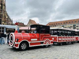 Hop on hop off bus-train in Bavaria