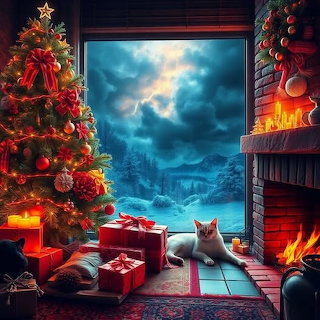 COZY FIRE CAT