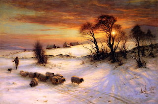 Herding Sheep in Winter - Joseph Farquharson