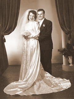 Romantic wedding 1950's