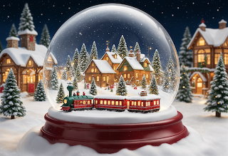 Noel, boule, village