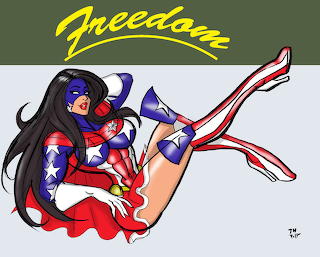 Freedom aircraft nose art