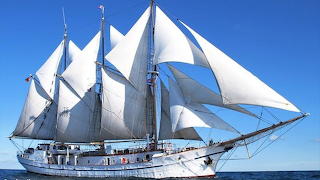 Under sail