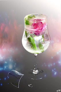 Tulipe verre 5 glacé brisé InPixio 3