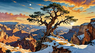 Crooked Tree on the edge