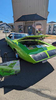Green car, grays harbor wa car show 2023