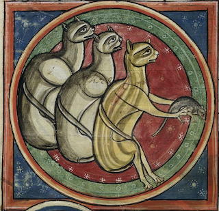 Cats! British Library, Harley MS 4751, f. 30v