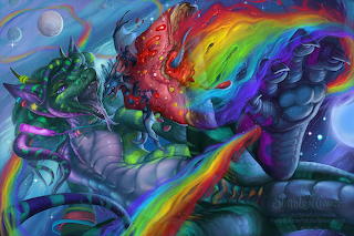 Dragon space pastry by the sixthleafclover-d5eelnq