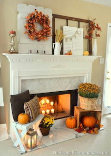 Thanksgiving mantel