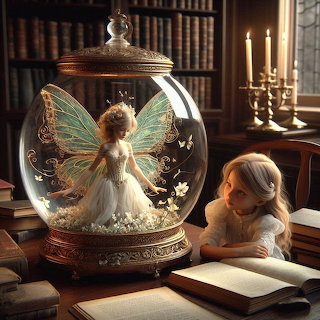 A Fairy Trapped Under Glass