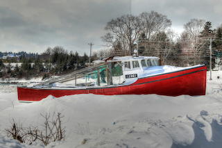 Another boat in the snow