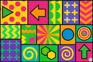 Colorful abstract patchwork - M c168