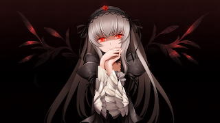 Anime girl gothic eyes