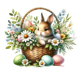 Easter bunny basket