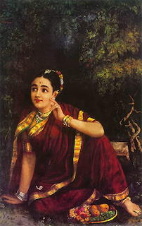 Radha waiting for Krishna