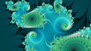 #Turquoise Fractal Swirls