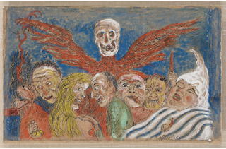James Ensor, The Deadly Sins dominated by Death