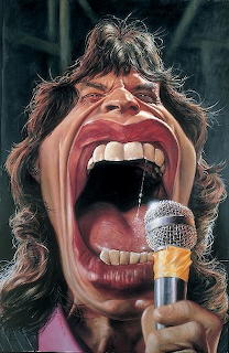 Cartoon Drawing mick Jagger