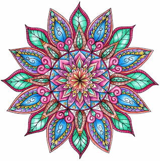 Finished colouring floral mandala by welshpixie-d90m1v1
