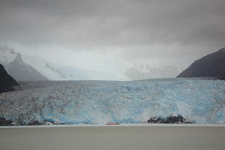 Glacier meeting the sea Chile