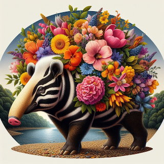 Tapir fleuri 1/4