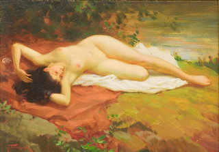 Nu dans un paysage...Joseph Tomanek