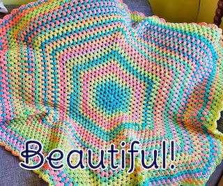 Crochet Cozy Neon Blanket