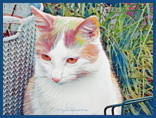 Caturday Art Peachy