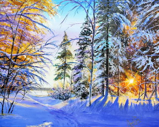 winter, painting
