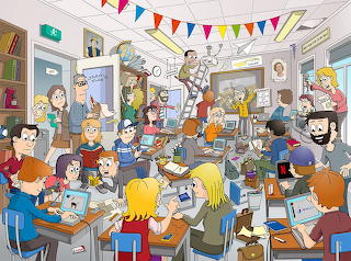 En classe