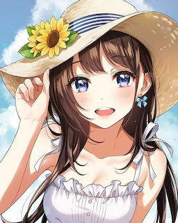 女孩與花