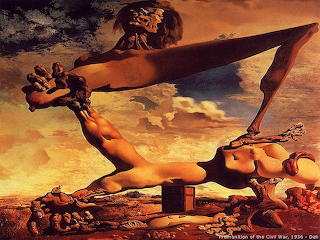 #Premonition of the Civil War, 1936 Salvador Dali