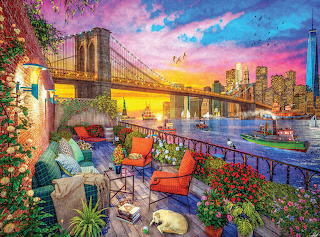 Manhattan Balcony Sunset by Dominic Davison