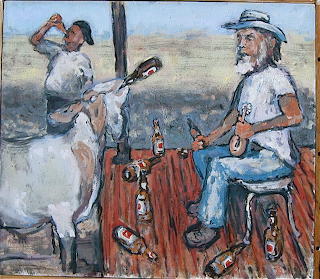 Beer Drinking Goat of Lajitas