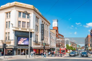 Shopping district centre of limerick Ireland