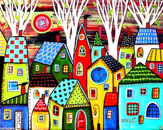 children's abstract drawing at home