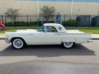 White T Bird 1957