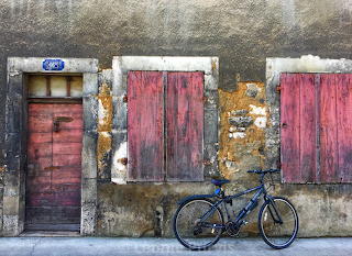 Rustic house and bike
